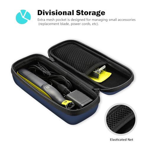 ProCase Hard Travel Case for Electric Trimmer & Shaver -Black | Fits QP2520 QP2530 QP2620 QP2630, Portable Organizer Carrying Bag