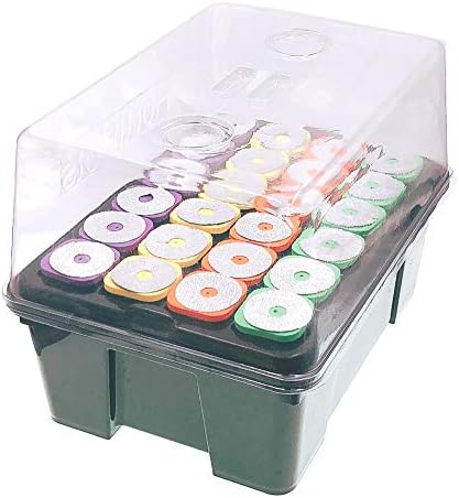 DWC Cloner Rooting Recirculating System 24 Site Cutting Clone and Seeding Root 2 in 1 Deep Water Cloner 24 Site with Clear Humidity Propagation Dome