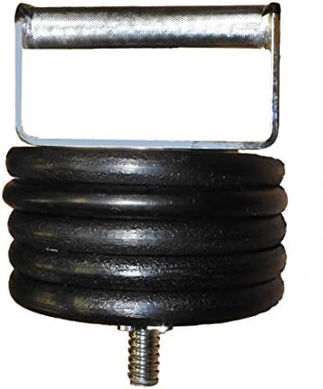 C-0290 Extra Wide Threaded Kettlebell Handle - Chrome Plated Solid Steel with Knurled Grip