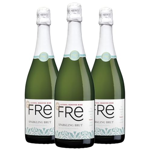Sutter Home Fre Sparkling Brut from California Vineyards - Bubbles of Green Apple and Ripe Pear Aromas with a Dry Refreshing Finish