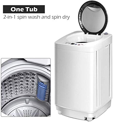 Giantex Portable Washing Machine, Full Automatic Washer and Dryer Combo