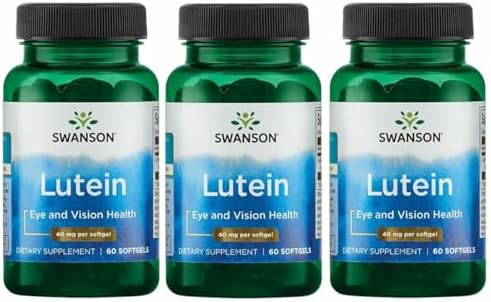Swanson Lutein Eye Vision Retina Macula Health Supplement 40 mg 60 Softgels Sgels