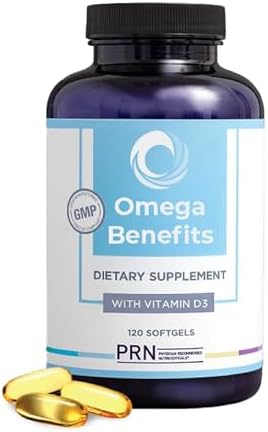 PRN rTG Omega 3 Supplement - 240 Softgels, 60-Day Supply | Fish Oil Omega 3 Supplements with 1680 mg EPA & 560 mg DHA, Omega-3 + Vitamin D for Skin, Joint, Brain, Eye & Heart Health