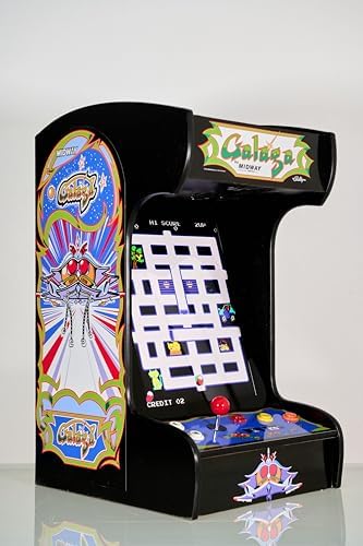 Doc and Pies Arcade Factory Classic Home Arcade Machine - Tabletop and Bartop - 412 Retro Games - Full Size LCD Screen, Buttons and Joystick (Black)