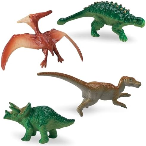 Safari Ltd. Dinos TOOB - Includes 12 Hand-Painted Mini Figurines - T-Rex, Triceratops, Velociraptor, Stegosaurus