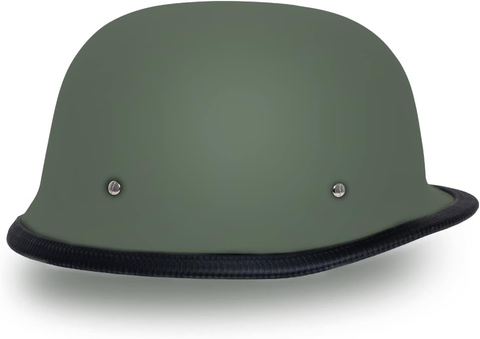 Daytona Half Shell German Motorcycle Helmets, DOT Approved for Superior Safety and Style – Comfortable, Durable, and Perfect for Riders Who Want a Retro Look with Modern Protection Standards