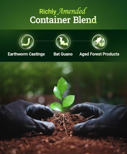 FoxFarm Happy Frog Potting Soil - Ready-to-Use Amended Container Blend with Soil Microbes, Earthworm Castings, Bat Guano, and Aged Forest Products for Indoor & Outdoor Plants - 12 Quart (4)