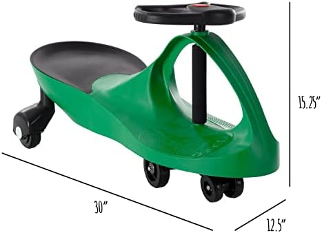 Wiggle Car Ride On Toy - No Batteries, Gears or Pedals - Twist, Swivel, Go - Outdoor Ride Ons for Kids 3 Years and Up by Lil' Rider (Hot Pink)