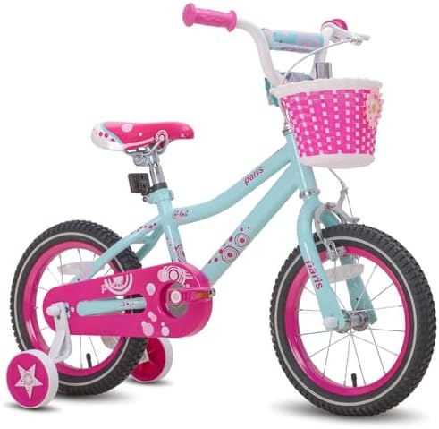 JOYSTAR Paris Girls Bike with Training Wheels for Ages 3-10Y