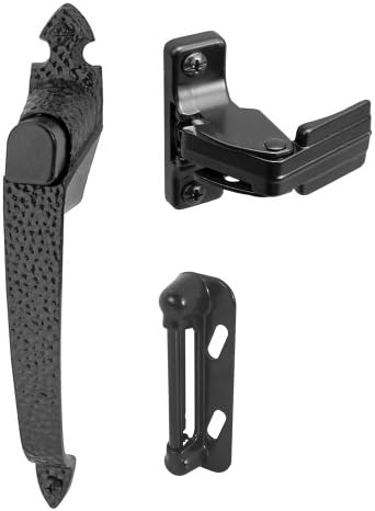 Prime-Line K 5079 Colonial Push Button Screen or Storm Door Latch, Black (Single Pack)