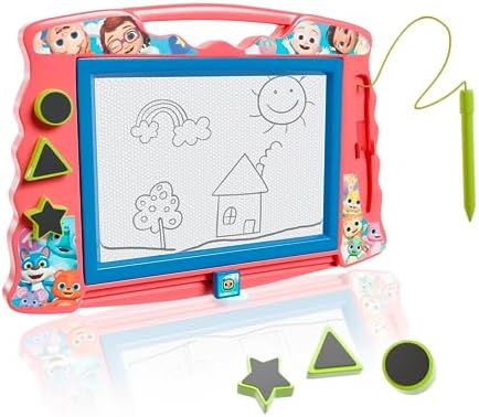 Lollipop PAW Patrol Magnetic Drawing Board with Stylus and 3 Stamps, for Girls or Boys (Pink)…