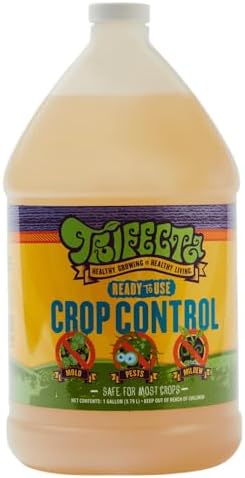 Trifecta Crop Control Super Concentrate | 4 oz | All-in-One Pesticide, Fungicide, Miticide And Insecticide | For Spider Mites, Mildew, Mold And Botrytis