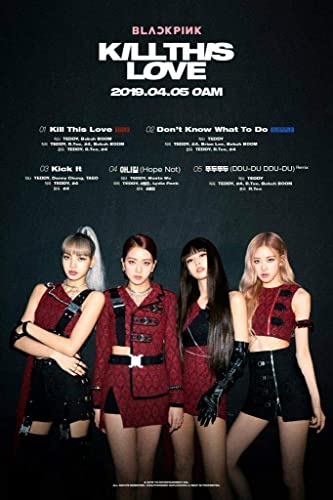 Blackpink Kill This Love 2nd Mini Album Pink Ver. 1p Poster/On+52p PhotoBook+16p Photo Zine+10p Accordion Lyrics Book+4p PhotoCard+1p