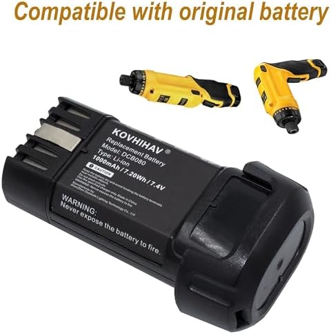 8V MAX Replacement Battery for DCB080 DCF680N1 DW4390 DCF680N2 DCL023 DCF680 DCB095 DCF682
