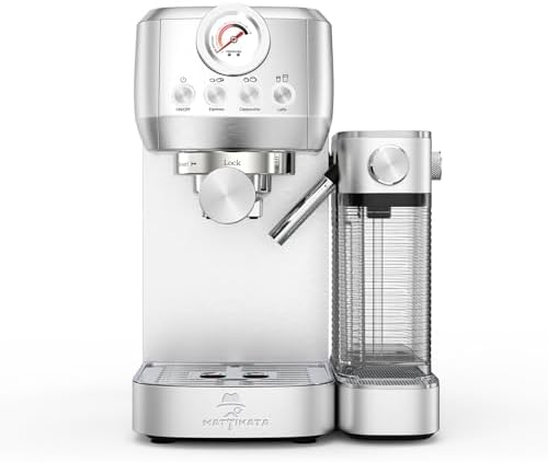 MAttinata 1633L Espresso Machine, Cappuccino Machine with Auto Milk Frother | 20 Bar Coffee Maker, Italian Pump, Fast Heating, Self Cleaning