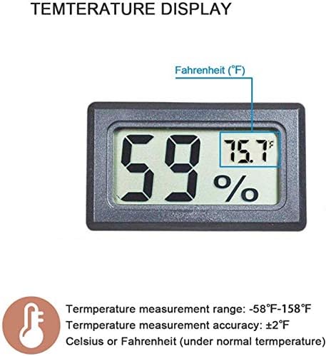 4-Pack Mini Indoor Temperature Humidity Meters Digital Gauge