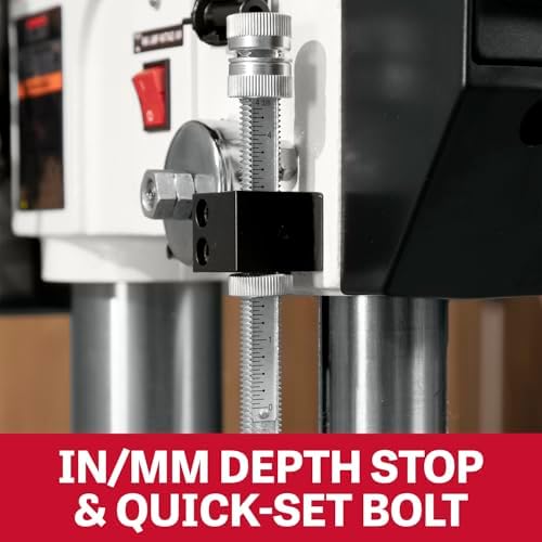 JET 17-Inch Floor Drill Press, 16 Speed, 3/4 HP, 115/230V 1Ph (Model JDP-17MF)