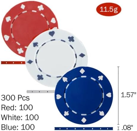 Poker Table Topper - Foldable Texas Hold 'Em Set with Carry Case, 300 Poker Chips, 2 Decks of Cards, and Dealer and Blind Buttons by Trademark Poker