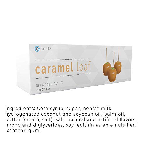 Cambie Caramel Loaf | Ready to Use | Rich, Creamy and Soft | For Caramel Apples, Dipping, Truffles and Bakery Applications (5 lb)