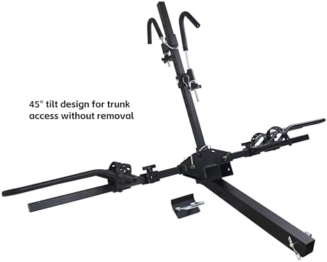MaxxHaul Platform Bike Rack for 2 Bikes - Hitch Mounted Tray Carrier for SUV, Van