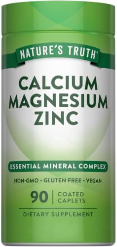 Nature's Truth Calcium Magnesium Zinc | 90 Coated Caplets