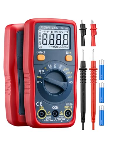 AstroAI DM130B Multimeter, 4000 Counts, Auto-Ranging, Capacitance Testing