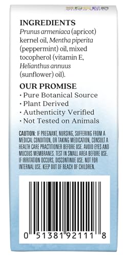 Aura Cacia Roll-On Essential Oil Blend, Peppermint, 0.31 Ounce