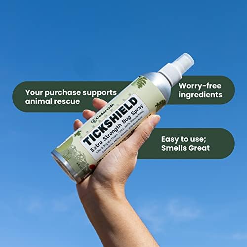 Tickshield Extra-Strength Bug Spray | Our Original Formula with an Extra Kick | for People, Gear, & Animals Over 20 Lbs (Pint)
