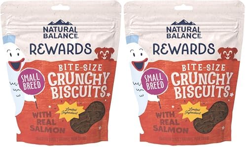 Natural Balance Limited Ingredient Rewards Crunchy Biscuits, Bite-Size Grain-Free Dog Treats for Small-Breed Dogs, Made with Real Venison, 8 Ounce (Pack of 1)