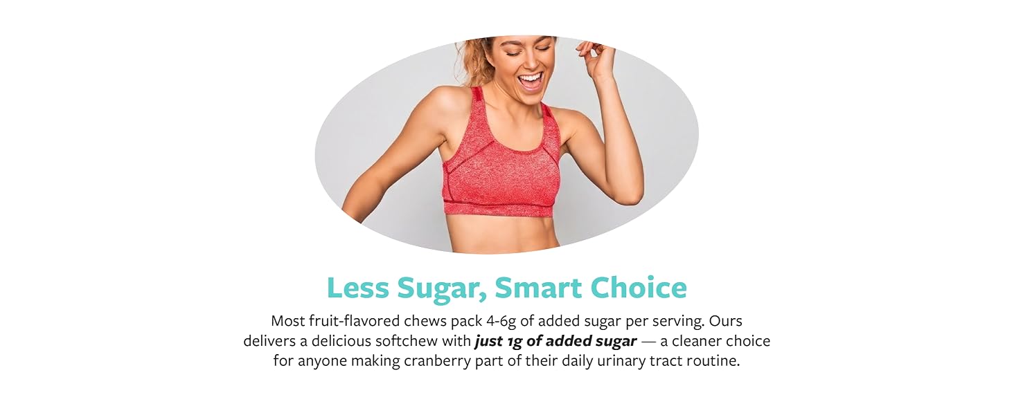 better than cranberry gummies, lower in sugar