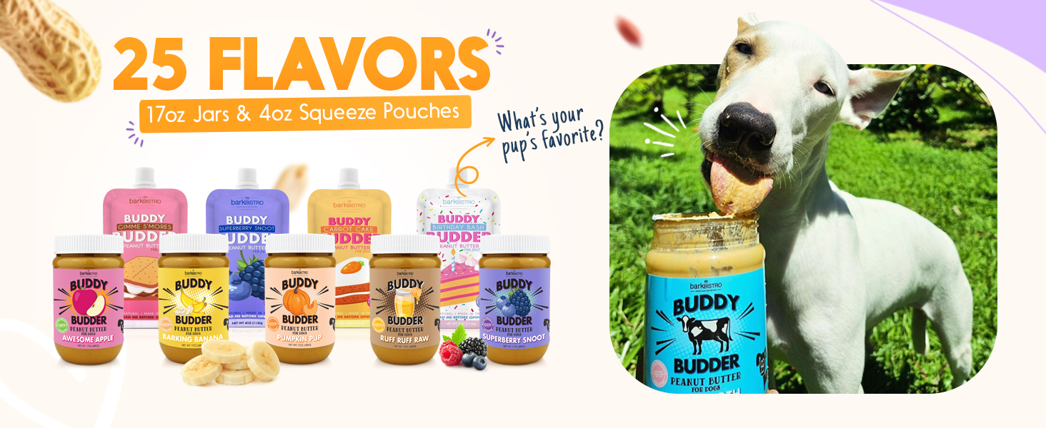 dog peanut butter, buddy budder