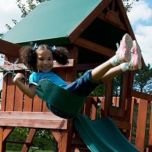 Willows Peak Deluxe, WS 8350, swing set for kids, swing set with slide, wooden swing set