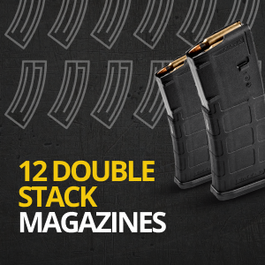 BenchMaster Mag Rack for AR-15 rifle magazines, fits 12 magazines for gun safe organization