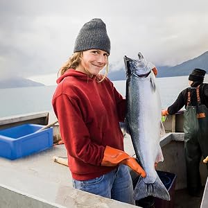 alaskan woman fishing