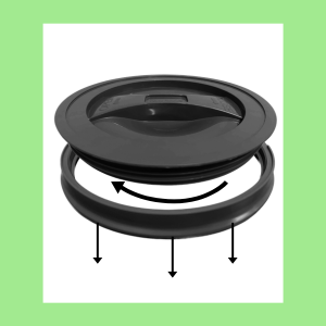 2 gallon screw on gamma lid twist on off lid bucket pail lid easy use lid