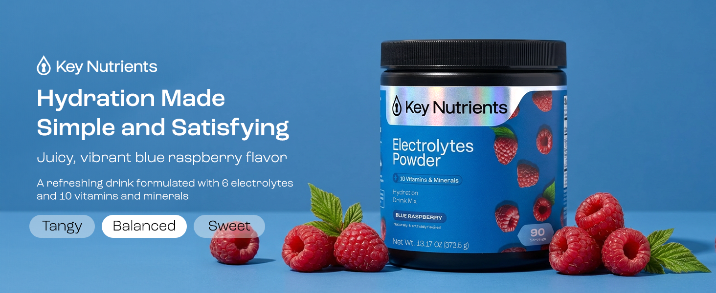 Key nutrients electrolytes powder