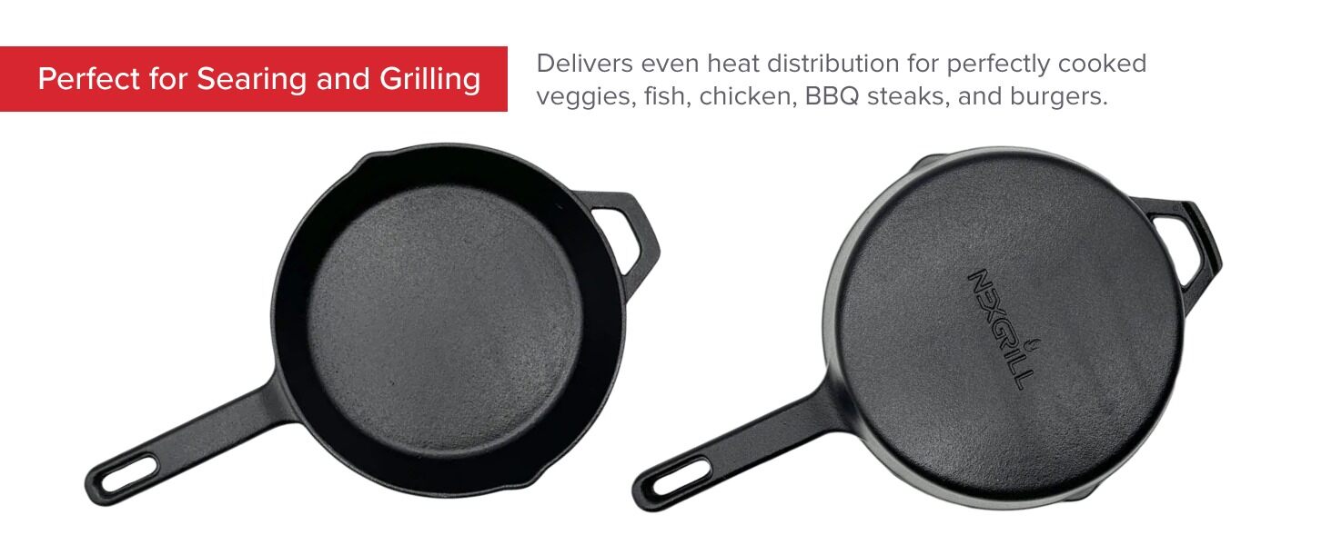 Perfect for searing or grilling vegetables, fish, chicken, steaks, burgers and much more