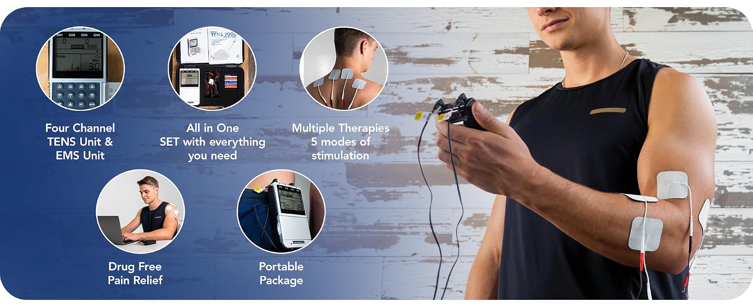 Back Pain Relief, Lower Back Pain Relief, Neck Pain, Includes Case, Pain Relief, Muscle Recovery