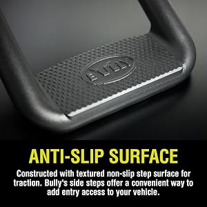 Bully,side step,truck accessories,durable,support,anti-slip,easy to install,rugged,customizable,pair