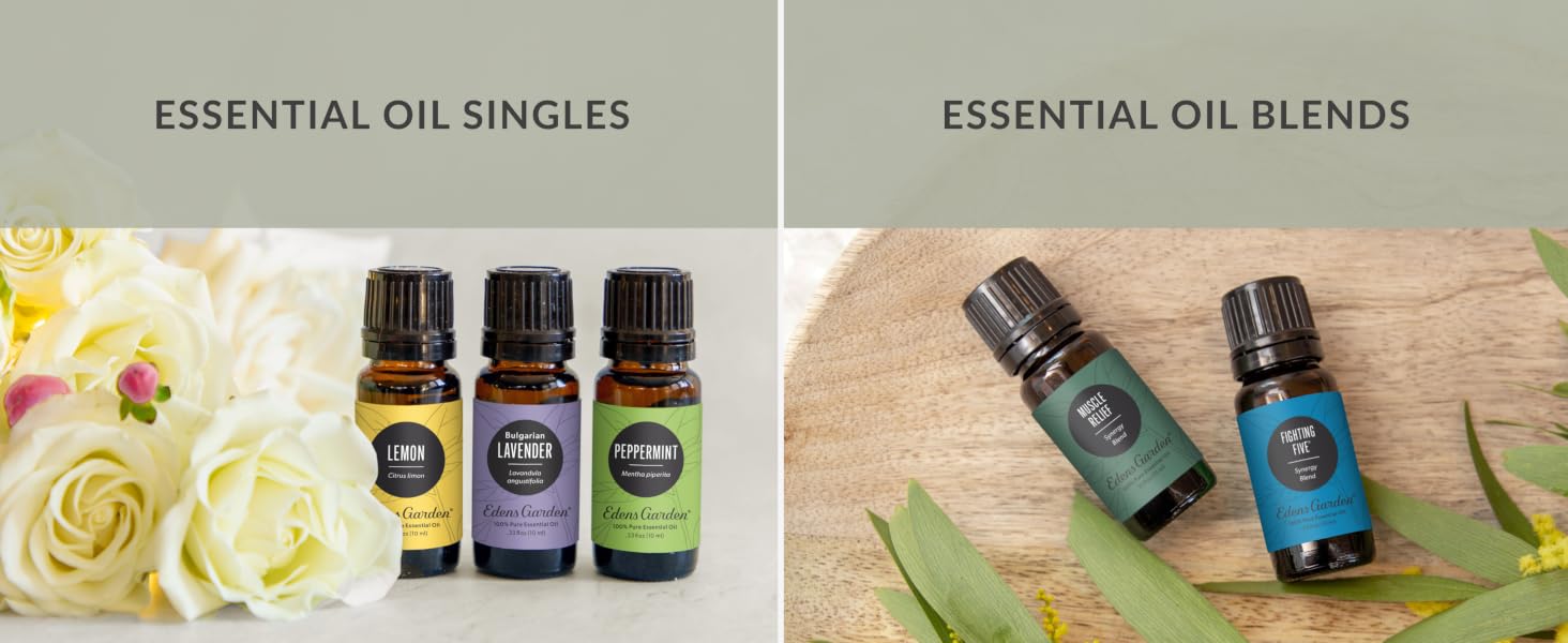 essential oil singles &amp;amp; essential oil blends