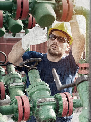man using Williams product