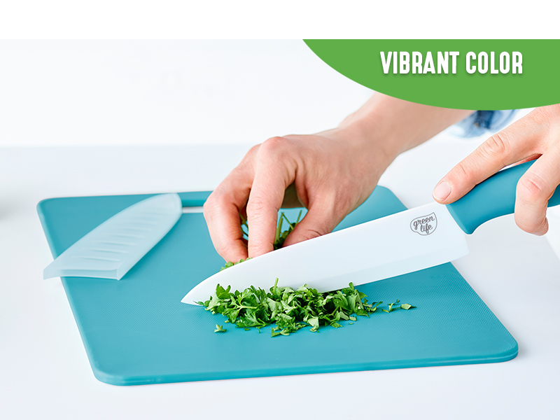 GreenLife, nonstick, non-slip grip, healthy, clean, bpa free, plastic utensils, cutting board, pans