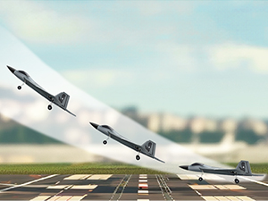Commercial airplane taking off from runway against cloudy sky, captured at low angle during ascent.
