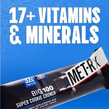 17+ vitamins and minerals