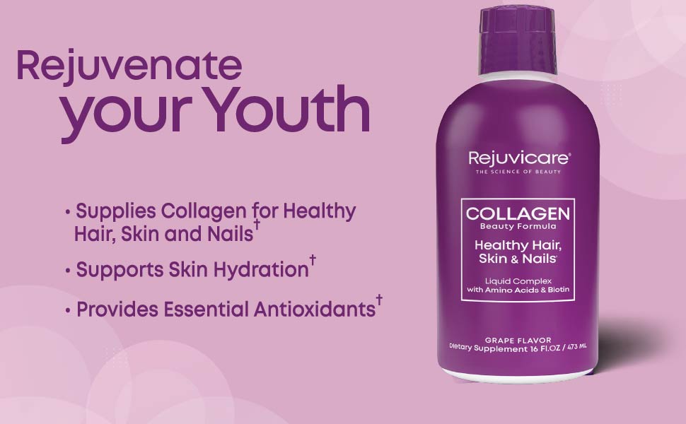 Rejuvicare Collagen Liquid collagen peptides biotin collagen powder collagen for women collagen pept