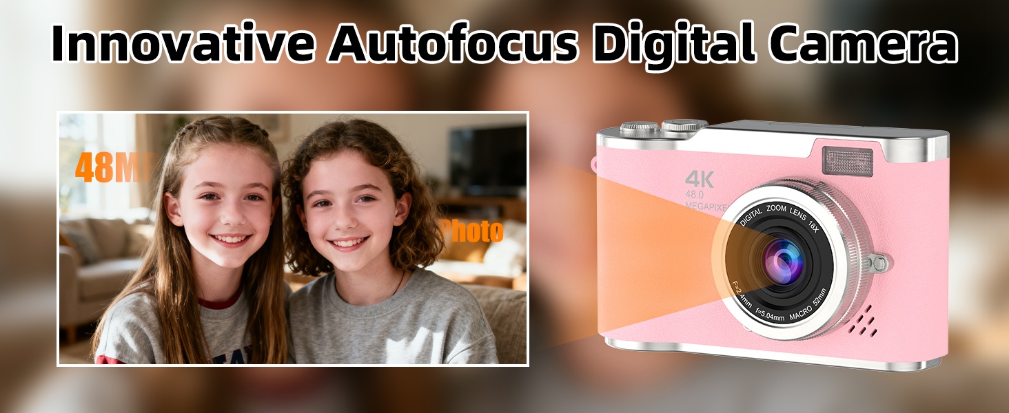 pink digital camera