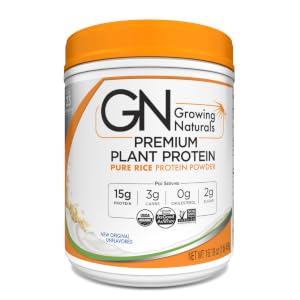 rice protein organic pure power brown powder growing naturals natural gmo no low carb 15g plant pea