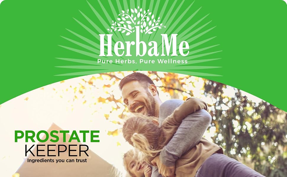HerbaMe Advanced Prostate Supplement for Men Pumpkin Seed, Burdock Root, Cayenne Pepper, Glycine
