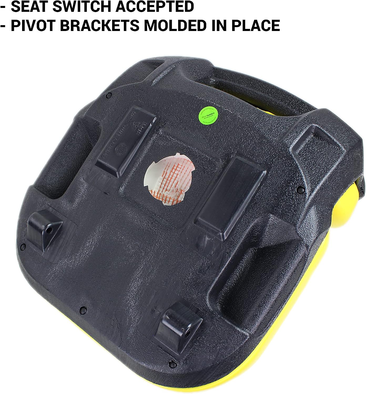 E-AM136044 Deluxe Yellow Seat for John Deere X530, X520 (s/n 020001>), X500 (s/n 020001>), X360, X340, X324, X320, X300R, X304, X300, X305R, X310