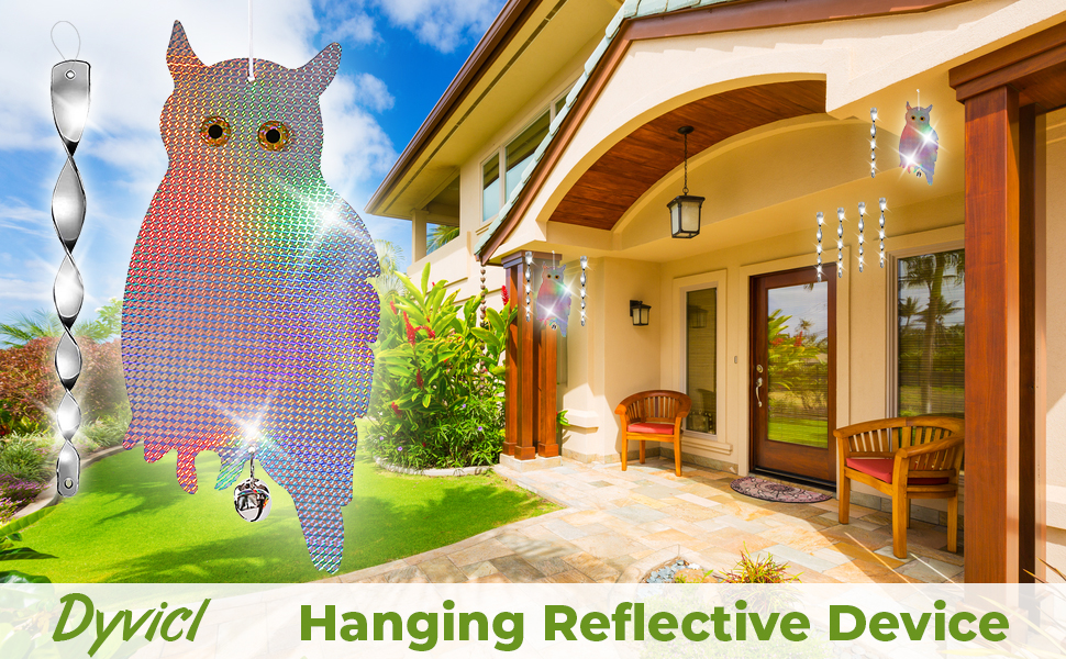 woodpecker holographic owl, hang owl